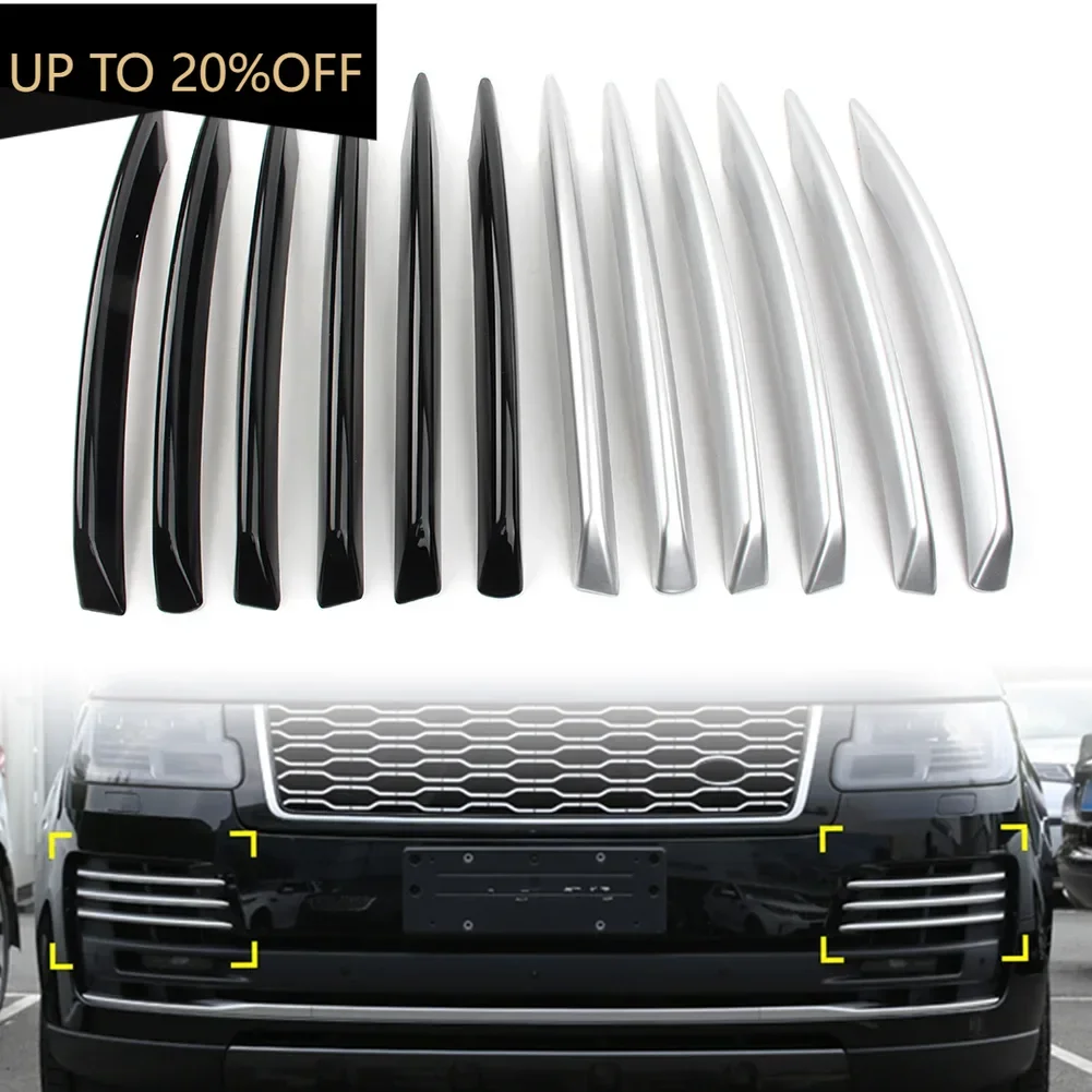 

6x Auto Front Bumper Fog Light Lamp Cover Trim Decorative For Land Rover Ranger Rover Vogue L405 2018 2019 2020 2021
