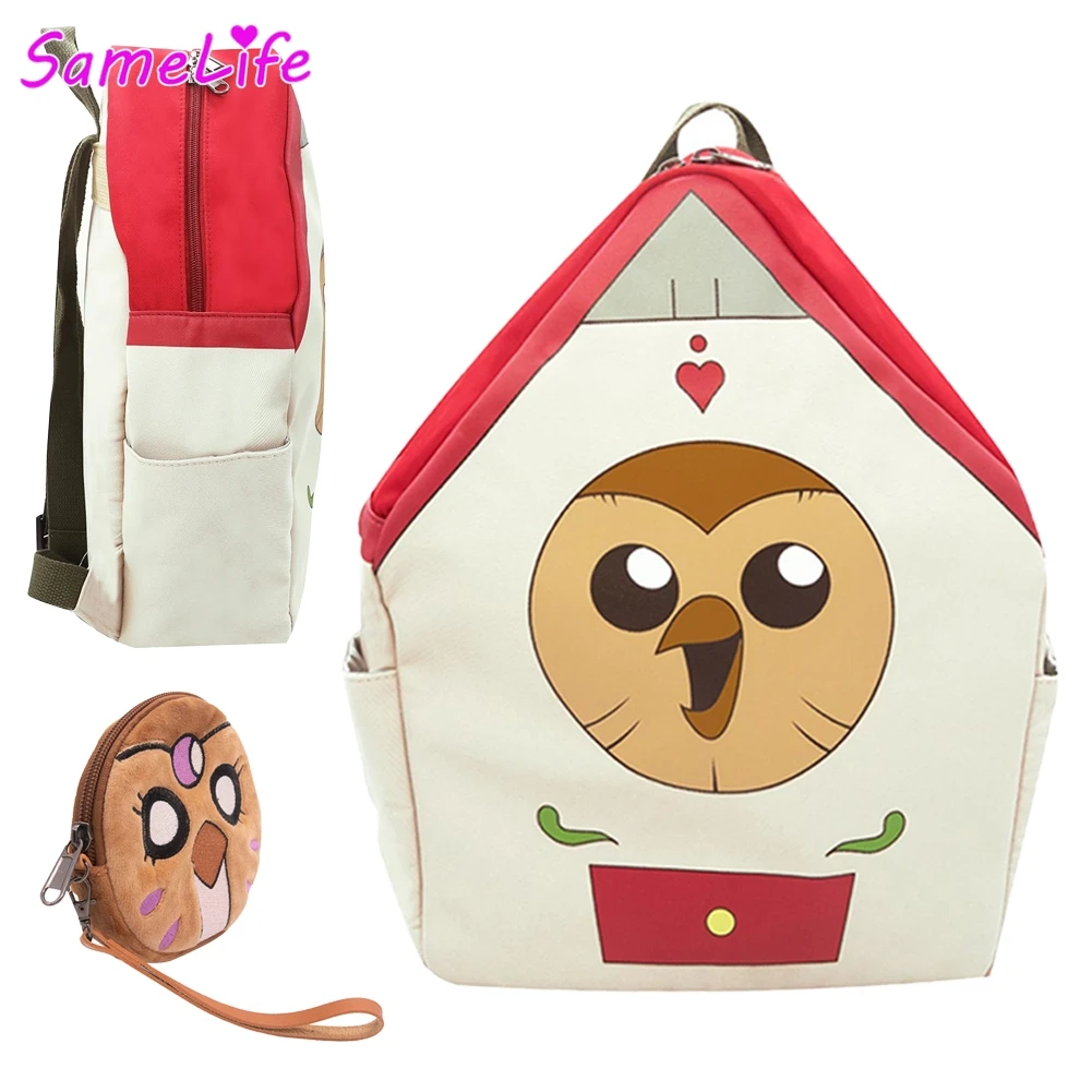 Hooty Coin Purse Scarf Cosplay Fantasy School Bag Cartoon House Of Owl Disguise Costume Accessories Halloween Boys Girls Prop