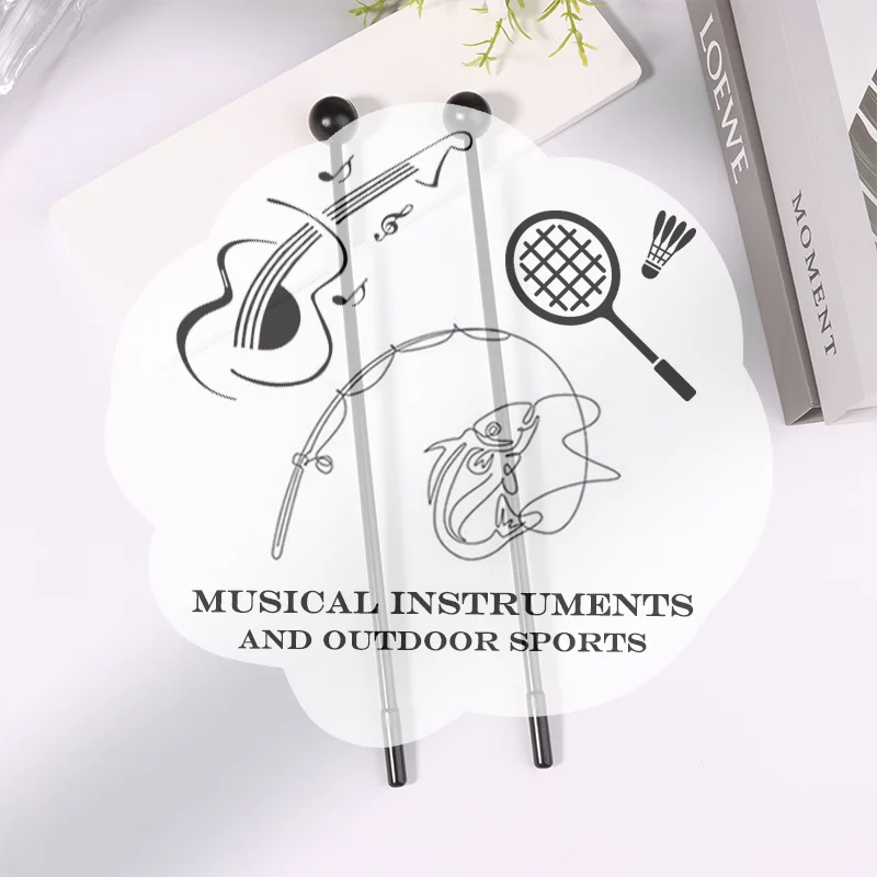 2 قطعة 28 سنتيمتر قرع طبل Sticksmallets أفخاذ الكبار عصا مطرقة إيقاع المطاط الاطفال عصا مطرقة أداة بلاستيكية #1