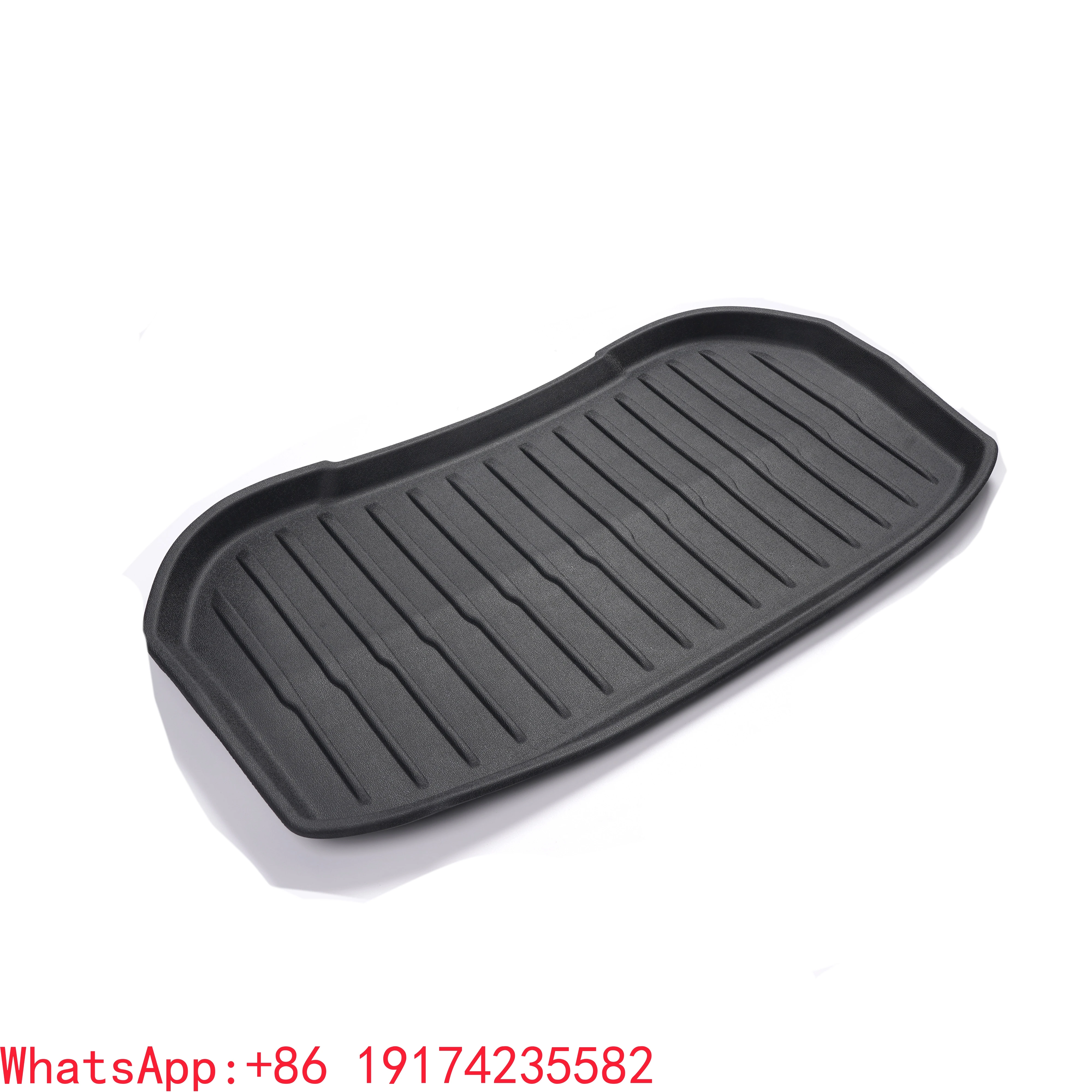 

Floor Mats For Front Truck Fit Tesla Model 3 2024 Highland TPE Waterproof Wear-resistant Luggage Mat Front Frunk Storage Pad