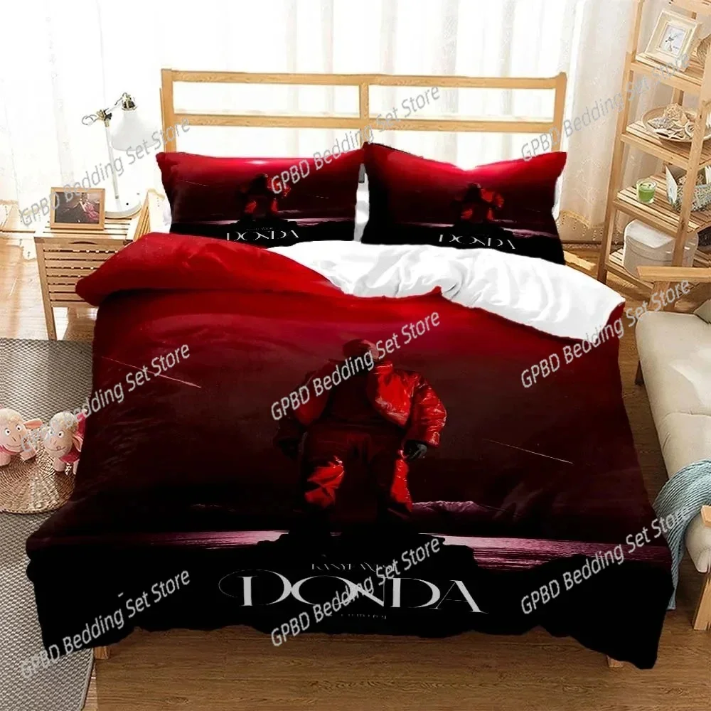 3D Print Rapper Kanye West Musik Bedding Set Single Twin Double Queen King Cal King Size Bed Linen Set