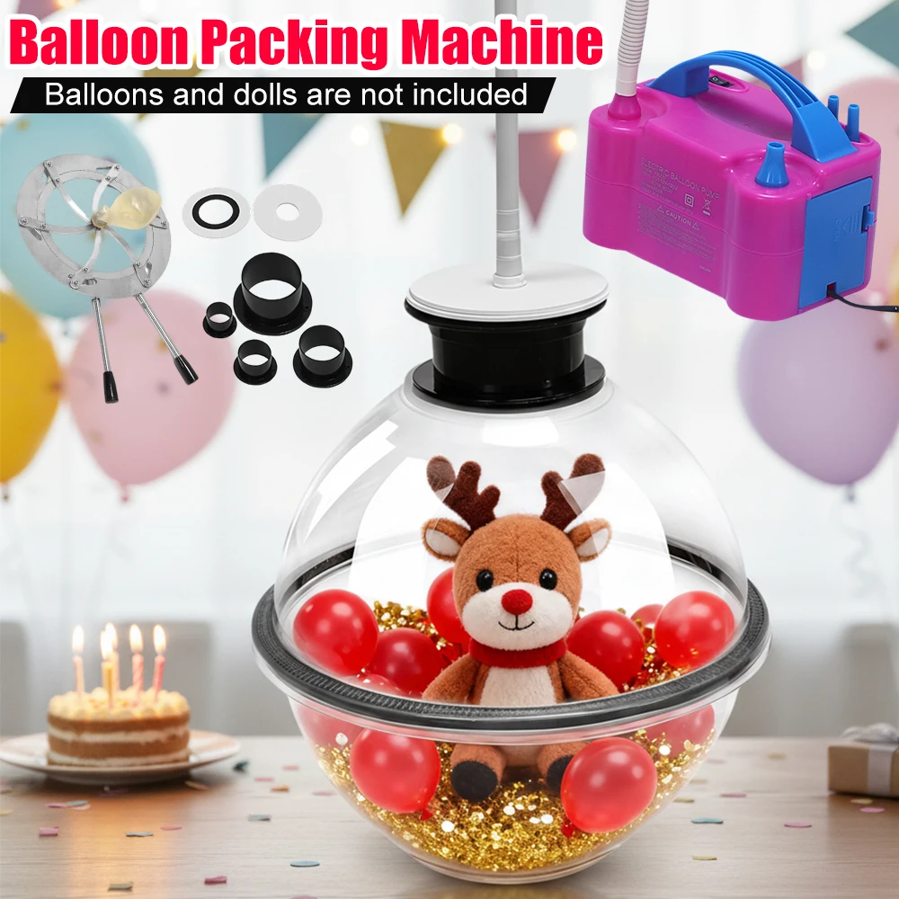 

Машина для упаковки воздушных шаров 38 см с воздушным насосом и расширителькой, машина для наполнения воздушных шаров, набор инструментов для наполнения воздушных шаров, украшение для дня рождения