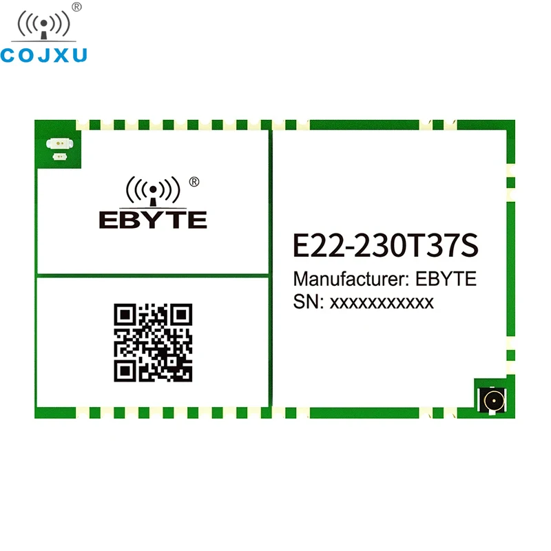 LoRa Wireless Module 230MHz COJXU E22-230T37S 5W Relay Network 25KM Long Range LBT RSSI IPEX/Stamp Hole SMD UART Module