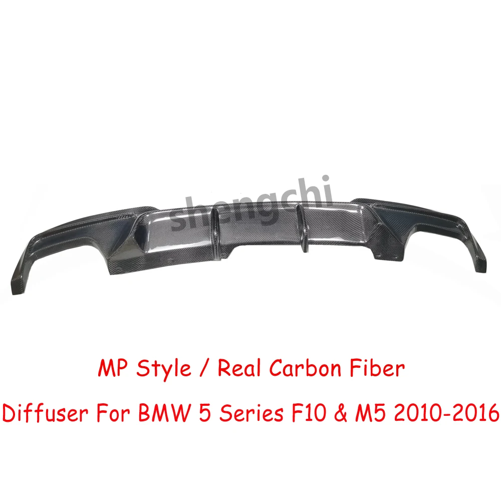 F10 MP Style Carbon Fiber Rear Diffuser For BMW 5 Series F10 M Tech 520i 523i 528i 530i 535i M5 Rear Bumper Diffuser 2010-2016