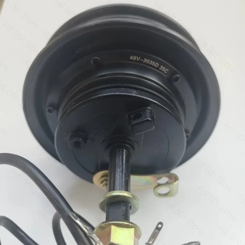10 Inch Small Elderly Tricycle Scooter Rear Wheel Drum Brake Brushless Wheel Hub Motor Unilateral Shaft for Mobility Scooters