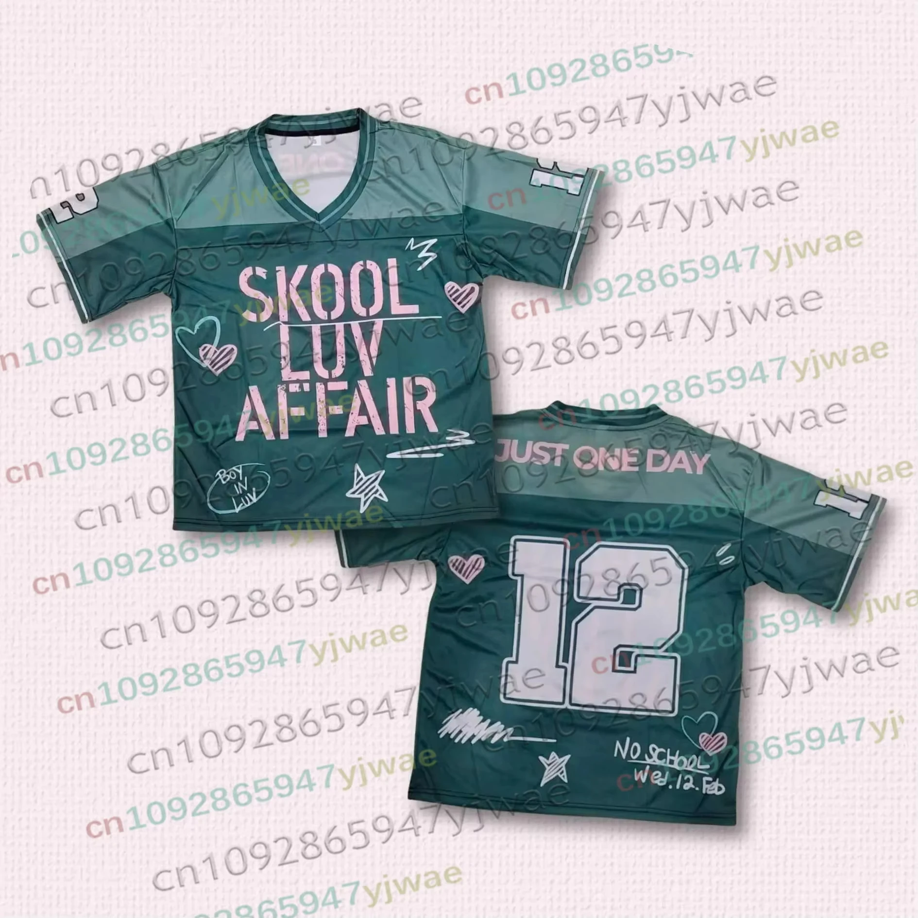 Skool Luv Affair Football Jersey World Tour 2026 Comeback Merch Unisex Shirt Kpop Gift for Summer Parent-child Cosplay T-shirts