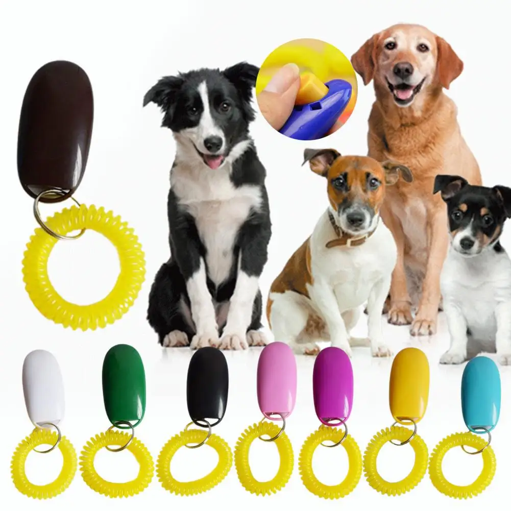 

Pet Training Clicker Adjustable Frequency Non Fading Convenient Stop Barking Exercise Professional Recall Dog Training Clicker T