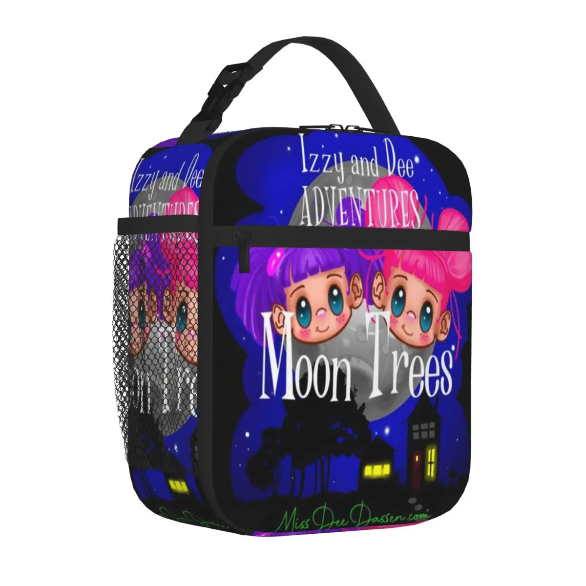 Hot Sale Izzy And Dee Adventures - Moon Trees Minimalist Insulated Lunch Pouch Park Picnic Travel Lunch Bag