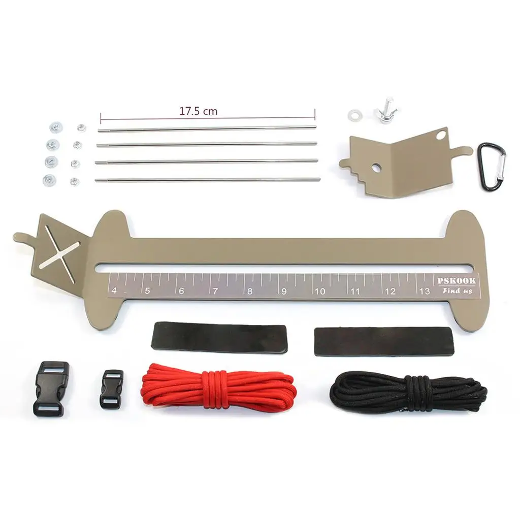 Paracord Weaving Jig Stainless Steel Bracelet Braid Rack Tool for DIY Paracord Rope Crafting Outdoor Travel