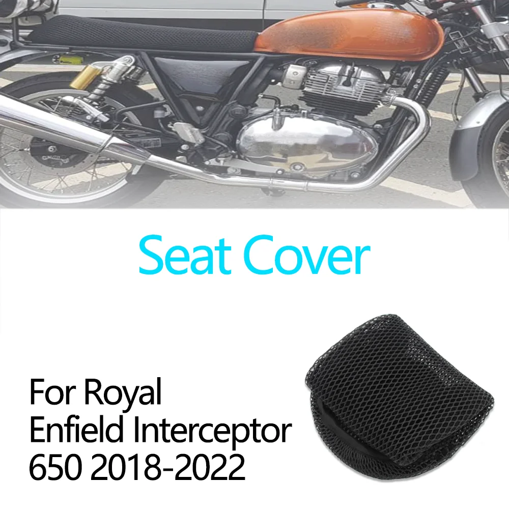 

For Royal Enfield Interceptor650 2018-2022 Motorcycle 3D Mesh Seat Cushion Protection Cover Waterproof Breathable Seat Cover