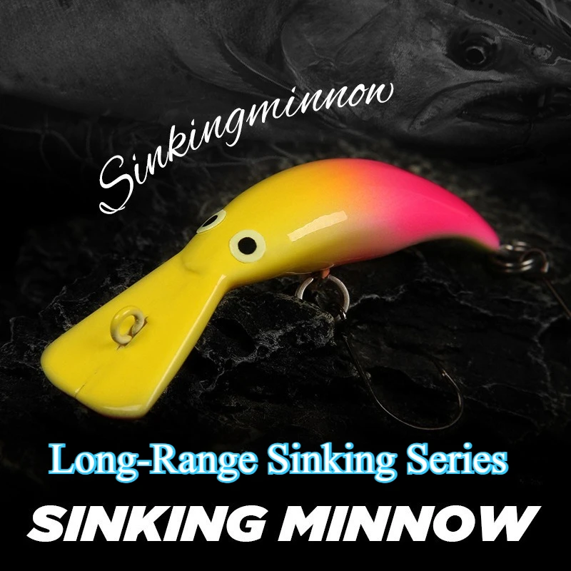 

Vibrating Sinking Minnow Lure for Small Fish 38mm/2.3g Freshwater & Saltwater Stream Trout & Perch Lure