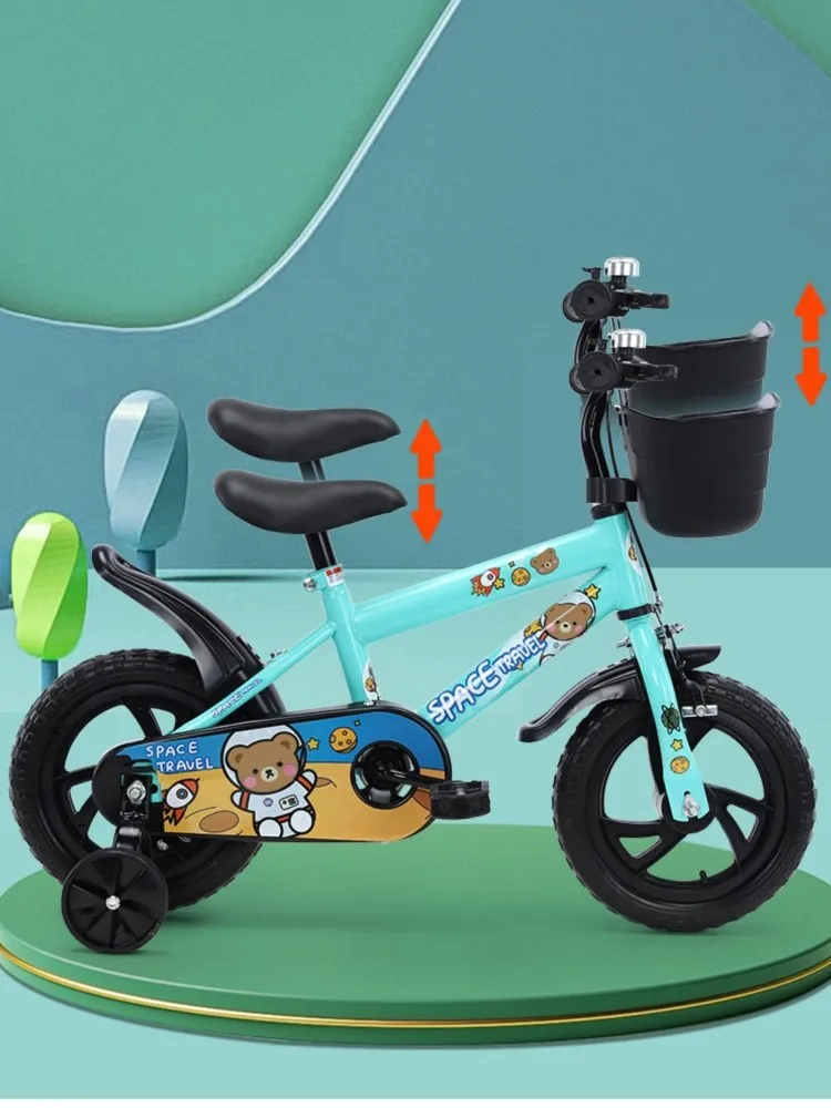 AliExpress smvp Children's Bicycles For Boys And Girls Aged 2-6 12 Inch Children's Bicycles Lightweight Children's Bike With Auxiliary Wheels