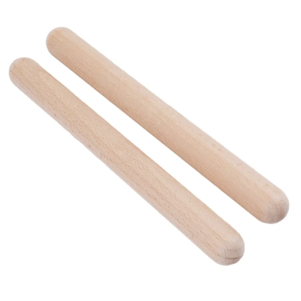 Palos de tambor de madera de alta calidad, palos de tambor de madera Natural, percusión Natural, palos de ritmo de madera, 1 par