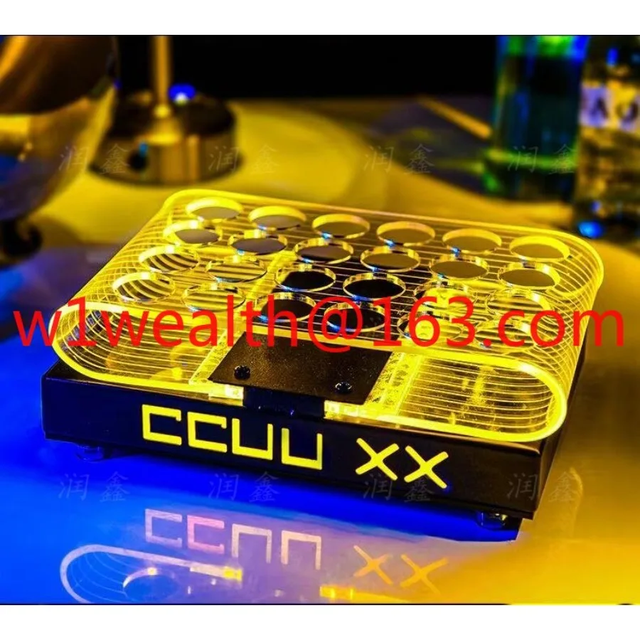 Bar luminous cup hold****** cocktail holder luminous bullet cup holder heart-shaped wine one cup  led multi-layer