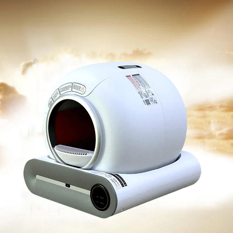 صندوق فضلات القطط الذكي، تنظيف ذاتي تلقائي مع التحكم في التطبيق، مرحاض كبير مغلق للقطط الخالي من الرائحة #5