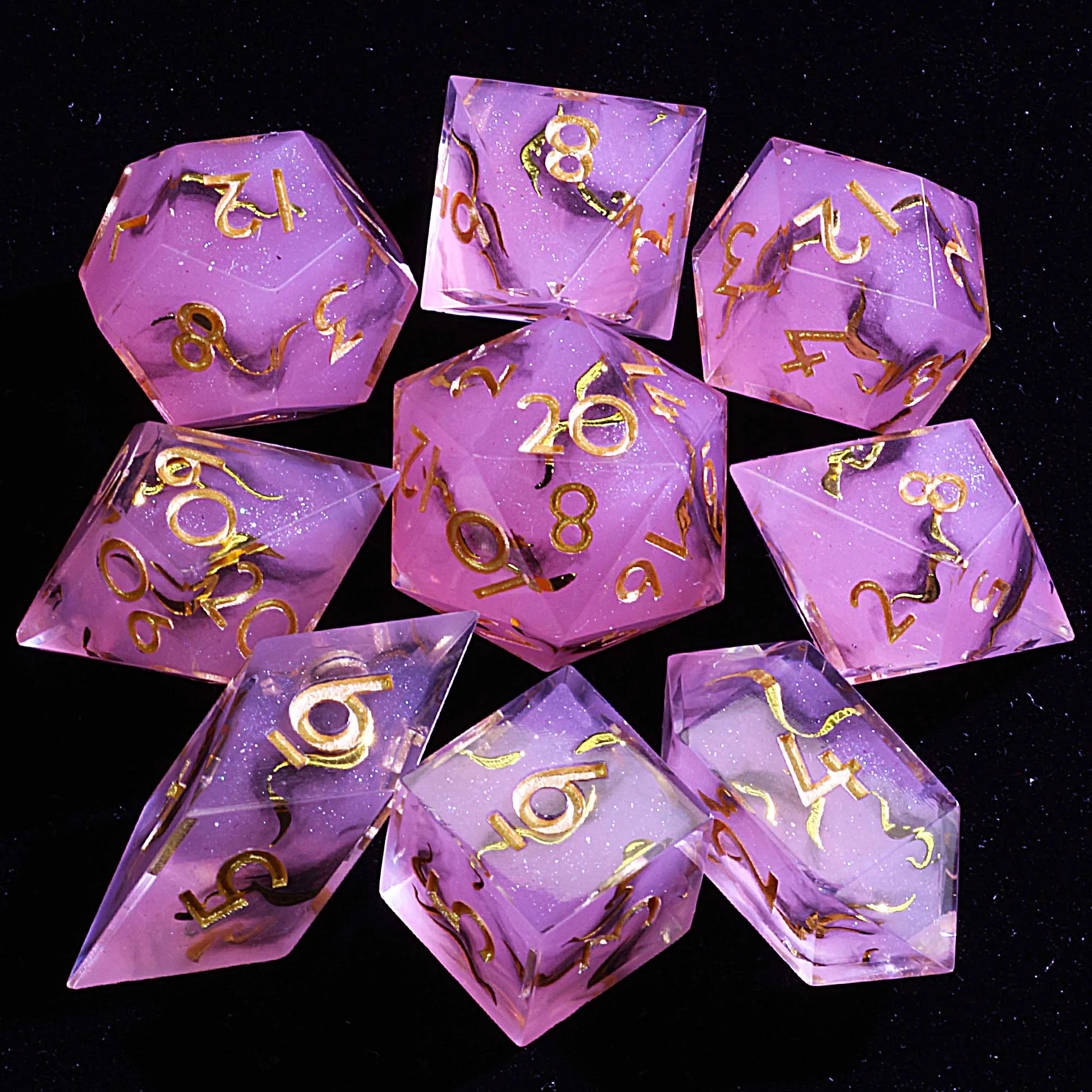 

Набор из многогранной смолы D&D из бакенсового тумана