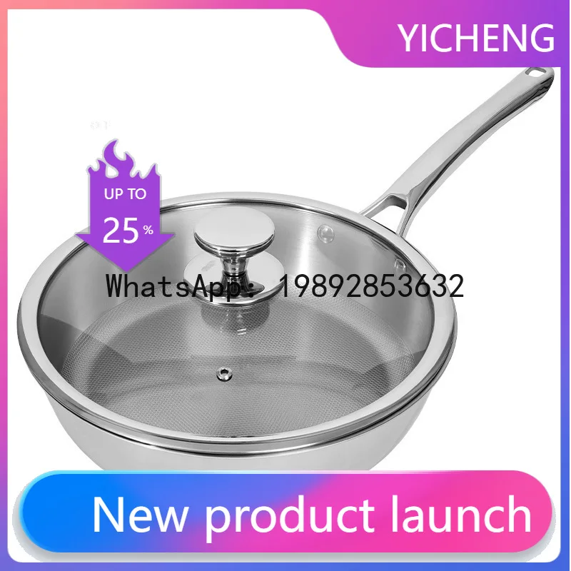 

Hys titanium flat-bottom wok - universal, including induction cookers - perfect for stir-frying and general cooking