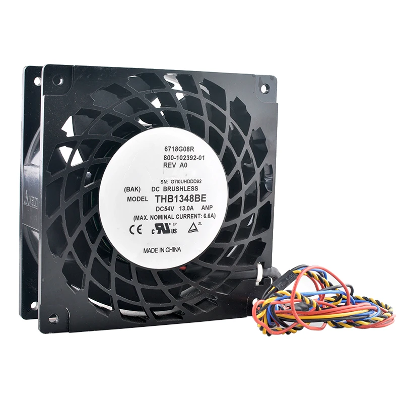 

THB1348BE 13cm 130mm fan 130x130x38mm DC54V 13.00A 6-pin Aluminum shell ultra-high speed axial flow fan cooling fan for servers