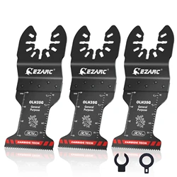 EZARC Carbide Oscillating Saw Blades Set All-Purpose Multitool Quick Release Blades for Metal, Wood, Nails, Plaster Drywall PVC
