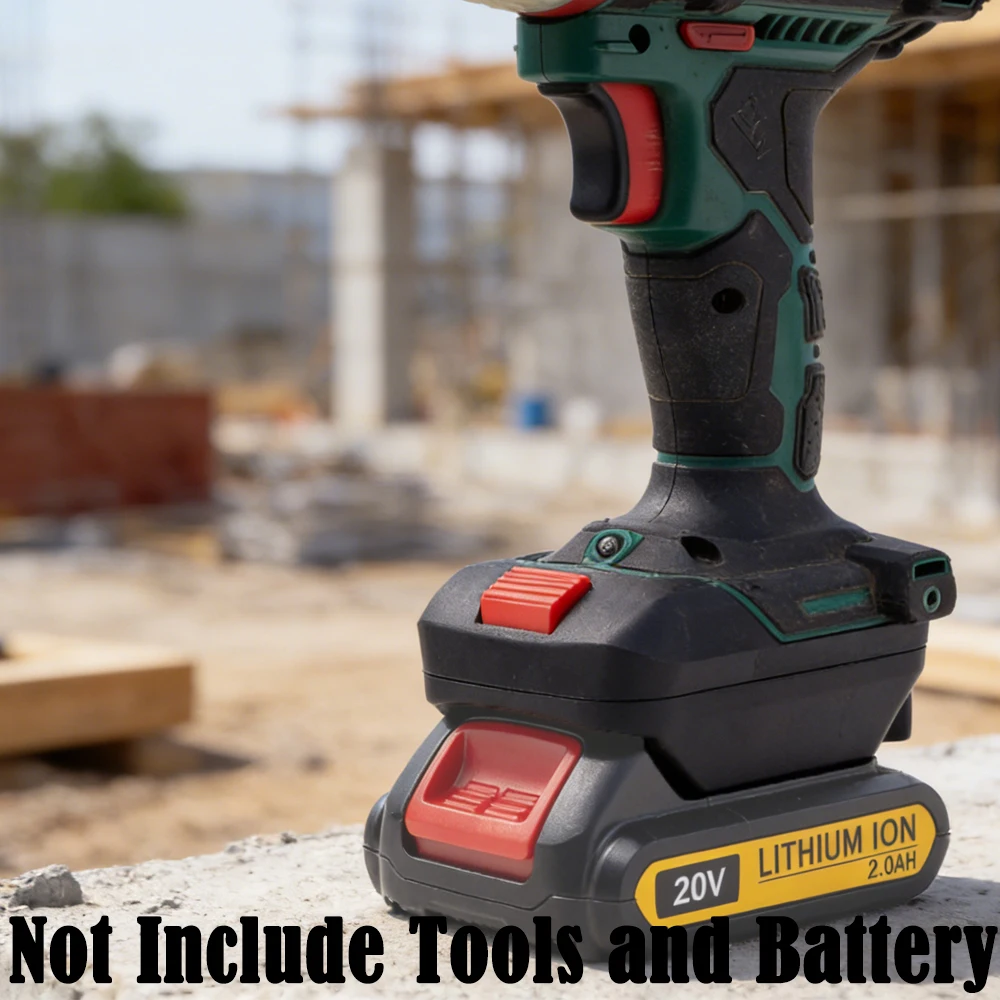 

Конвертер для литиевых аккумуляторов Dewalt 18V, адаптер для электроинструментов Parkside Lidl X20V (инструменты и аккумуляторы в комплект не входят)