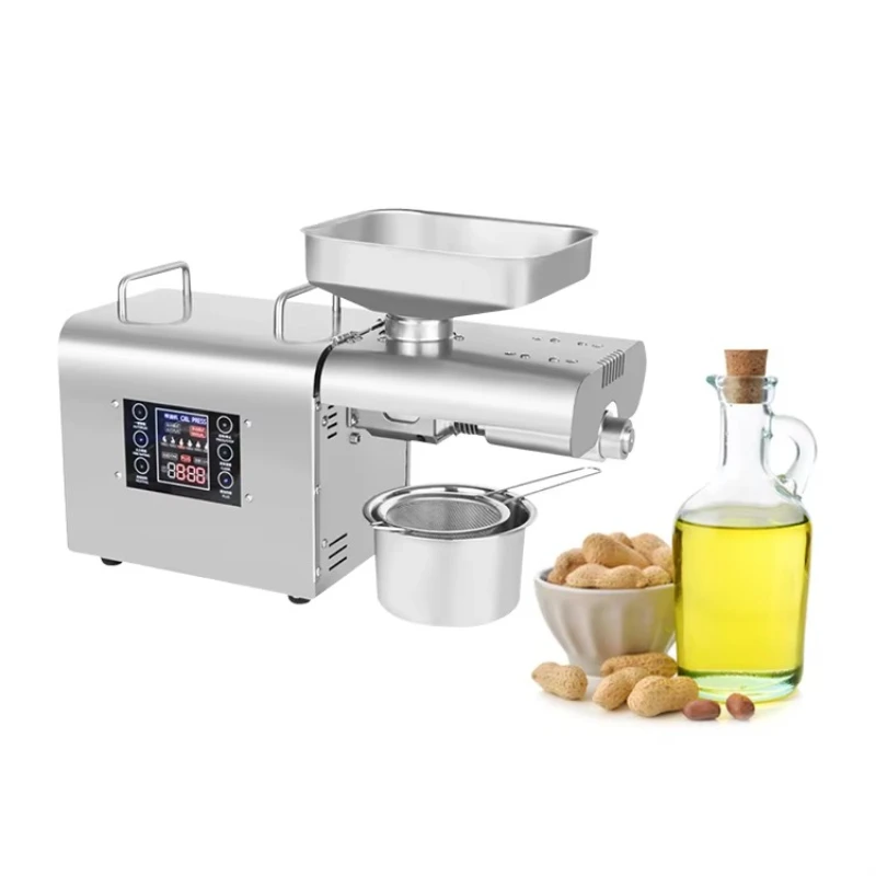 

Home Use Mini Stainless Steel Oil Press Machine Latest Model with Motor Core for Peanut Processing New Food Processing Machinery
