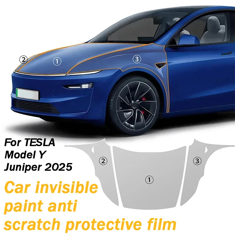 

TPU Car Paint Protection Film 9Mil Scratch Resistant Wrap Clear Bra For Tesla Model Y Juniper 2025 2026 Transparent PPF Cover