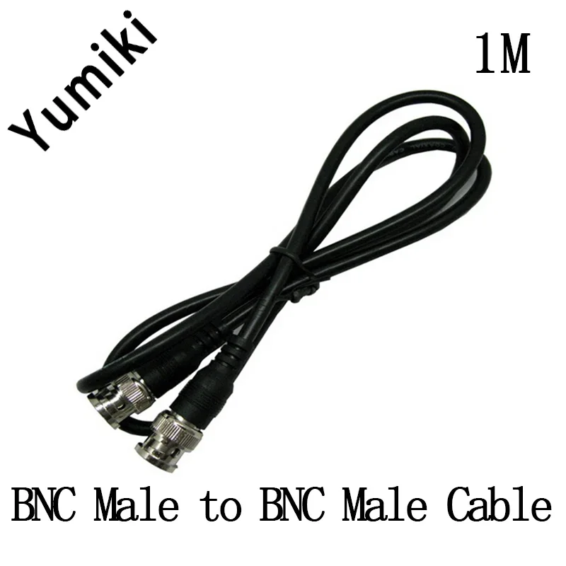 Yumiki SYV-75-3 1m Coaxial BNC Cable for CCTV Camera BNC Male to BNC Male Cord M/M