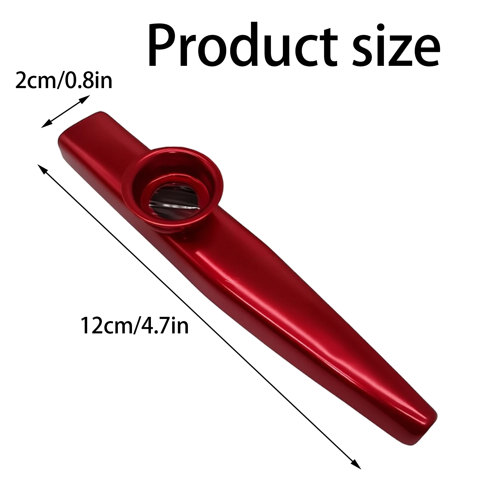 2 PC Red Kazoo, Portable Musical Instrument, Lightweight Kazoo for Guitar Flute Beginner Musical Accessories