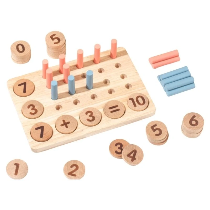 Child Safe Math Learning PEG Board Numero giocattolo giocattolo conteggio cognitivo per il bambino