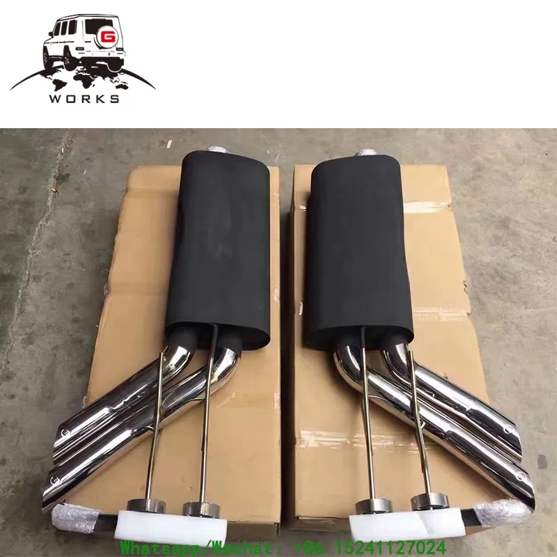 

STLFG Class W463 G63 G65 Car Exhaust Tips Electroplating -chrome 1990~2019year W463 G63 G65 G500 4tips Exhaust System