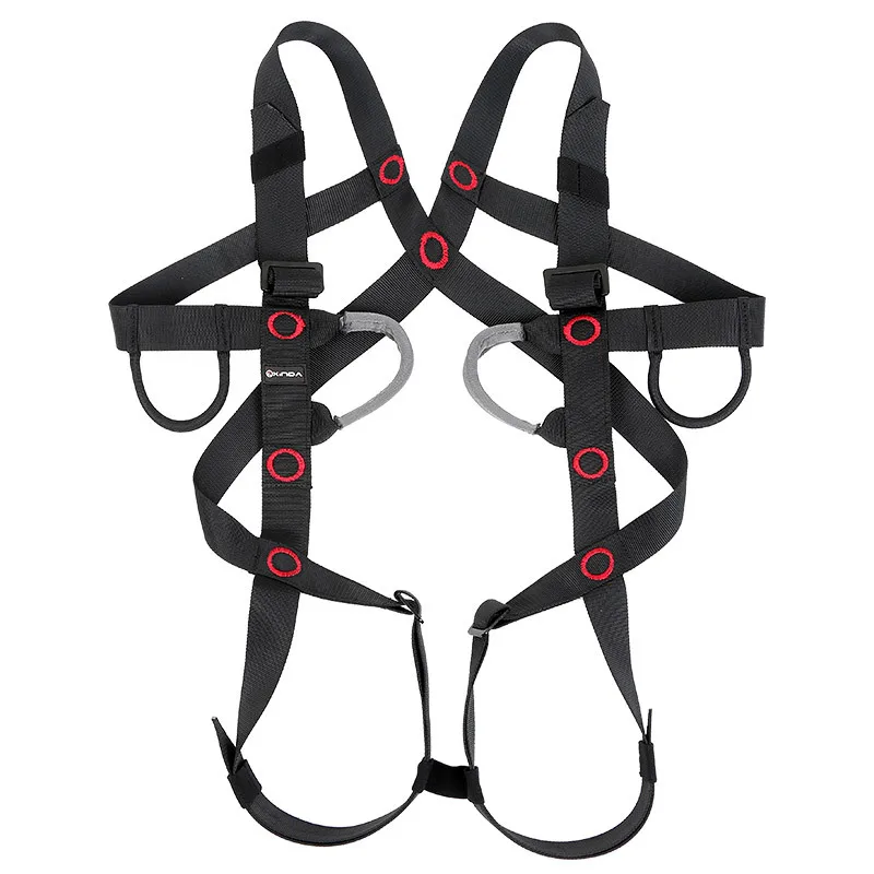 Outdoor Engineering Protection Belt, Rapid Descent, Mountain Climbing, Rescue, Safety Rope, Full Body, P639