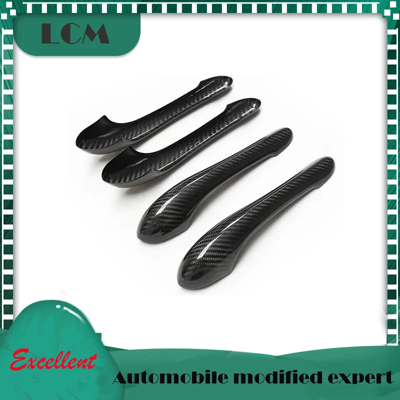 

Add On Style Gloss Black Dry Carbon Fiber Sport Outer Door Handle Cover Trim 2008 09 10 11 12 For Maserati Quattroporte 4D