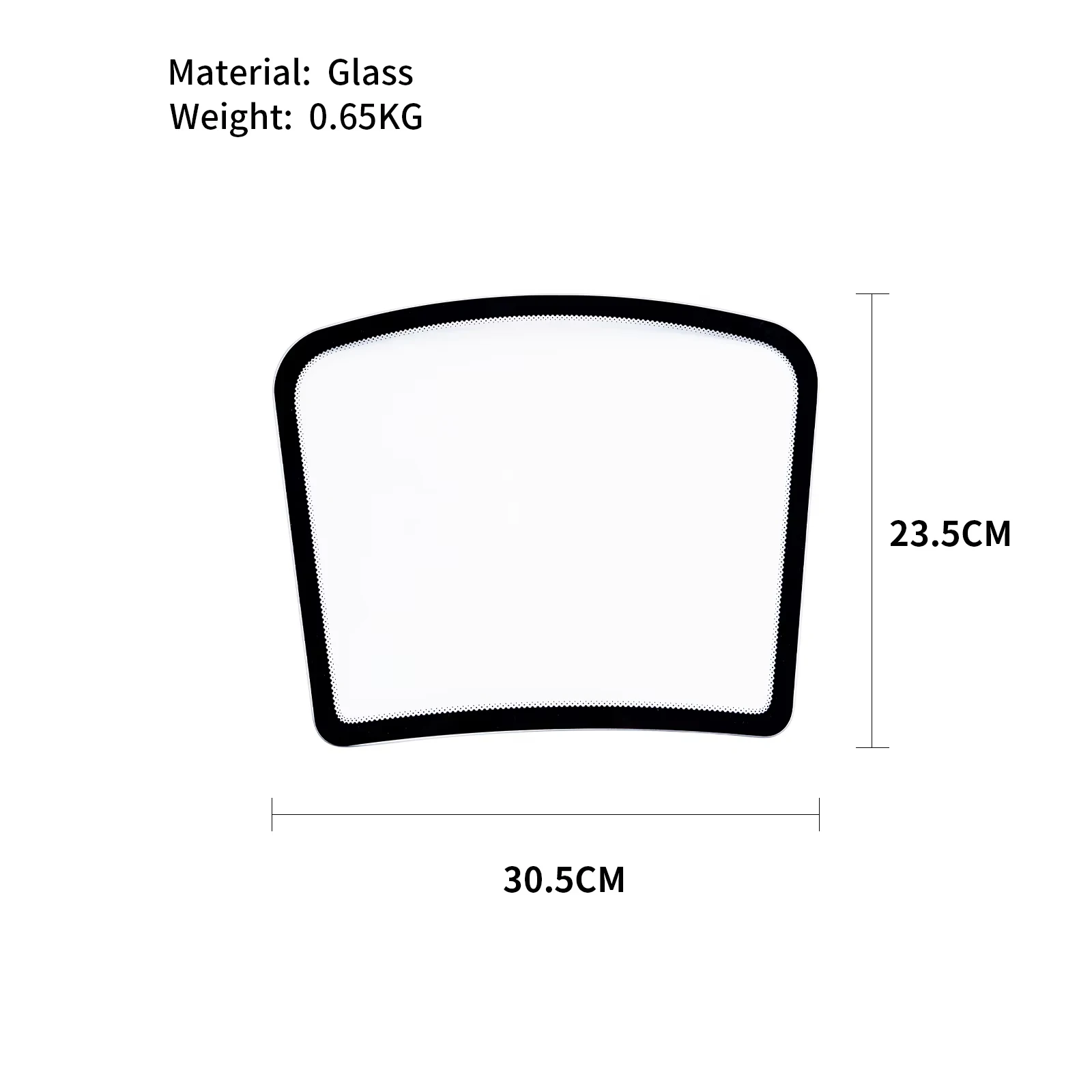 30.5x23.5cm High Quality Auto Window Tint Tool Windshield Display Model Mini Windshield for Window Film Display