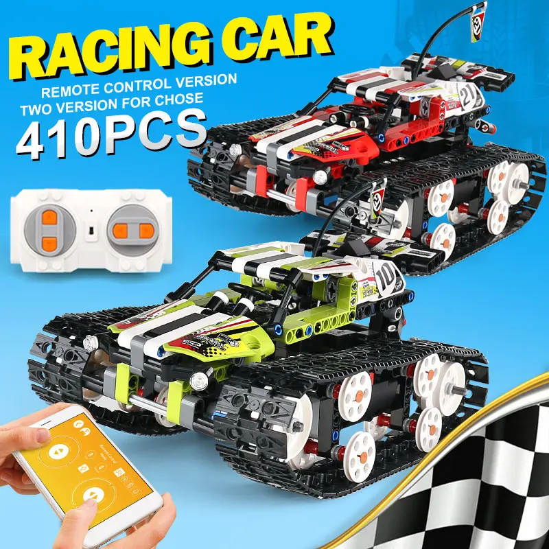 410pcs Technical Car APP Remote Control Moter Power Building Blocks Bricks Super Racing Car Sets Toys For Boys Kids Gift Moc Set