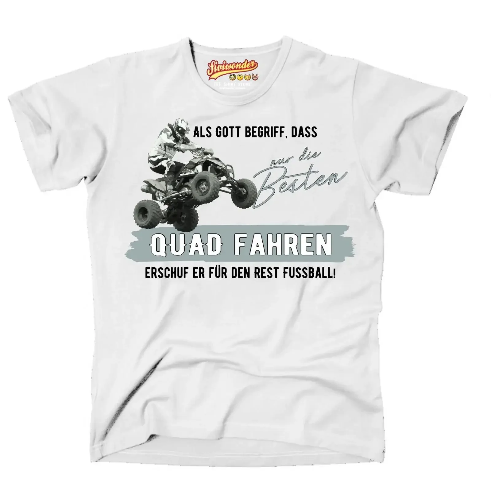 T Shirt GOTT besten QUAD ATV fahren Bike NO Fußball Siviwonder Motorrad vintage Washed fashion Unisex designer clothes