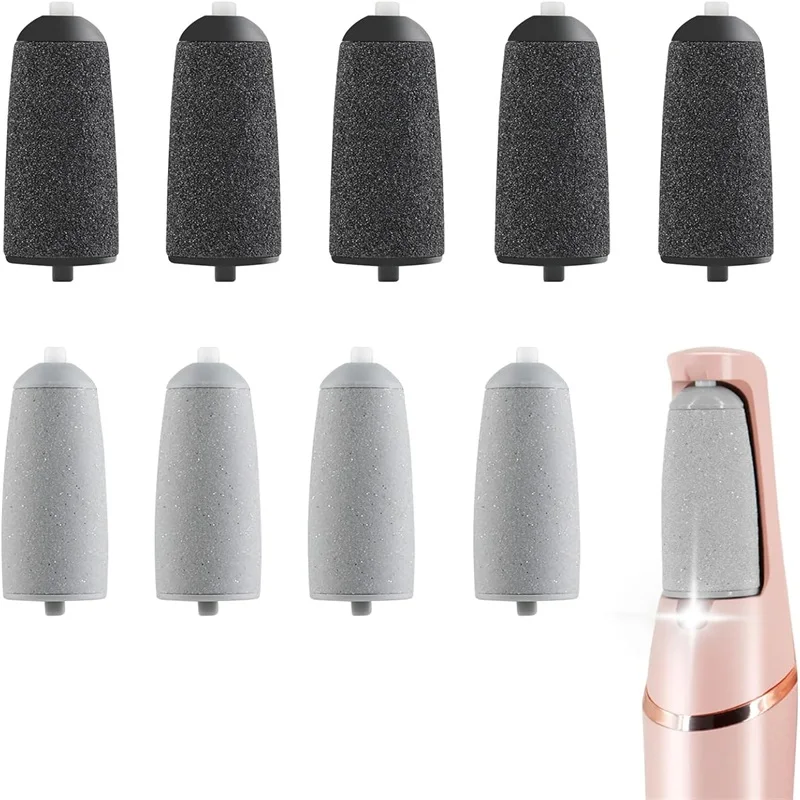 8Pcs Roller Wheels Foot Scrub Head Pedicure Tools Refill File Replacement Heads Rollers Replaceable Roller Foot