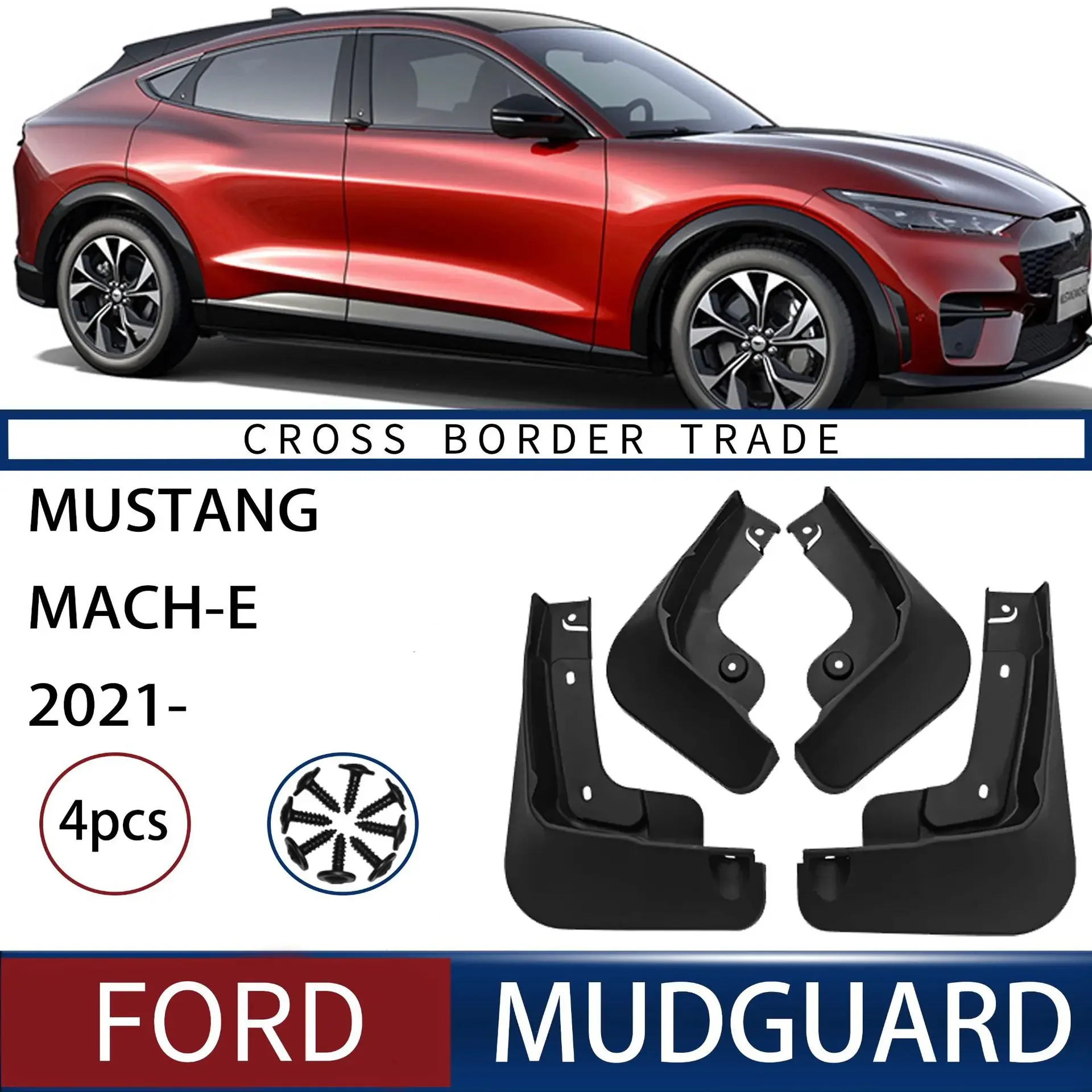 

For Ford Mustang MACH-E 2021 mudguard MACHE,Mudguards Fender Mudflaps Front Rear Flares Splash Guards Cover Car Accessorie