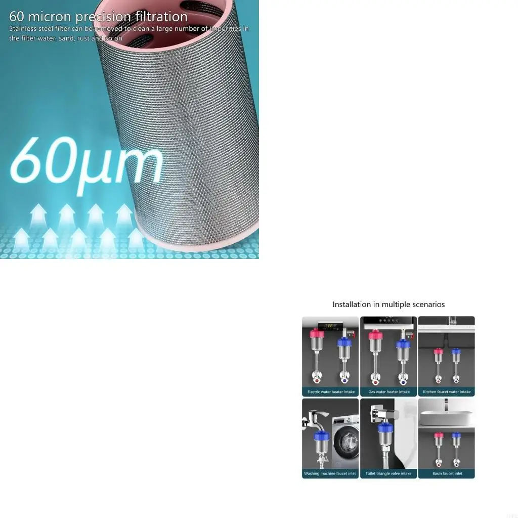 J6PE Shower Head Washing Machine Tap Scale Strainer High Efficiency Filtration Tool
