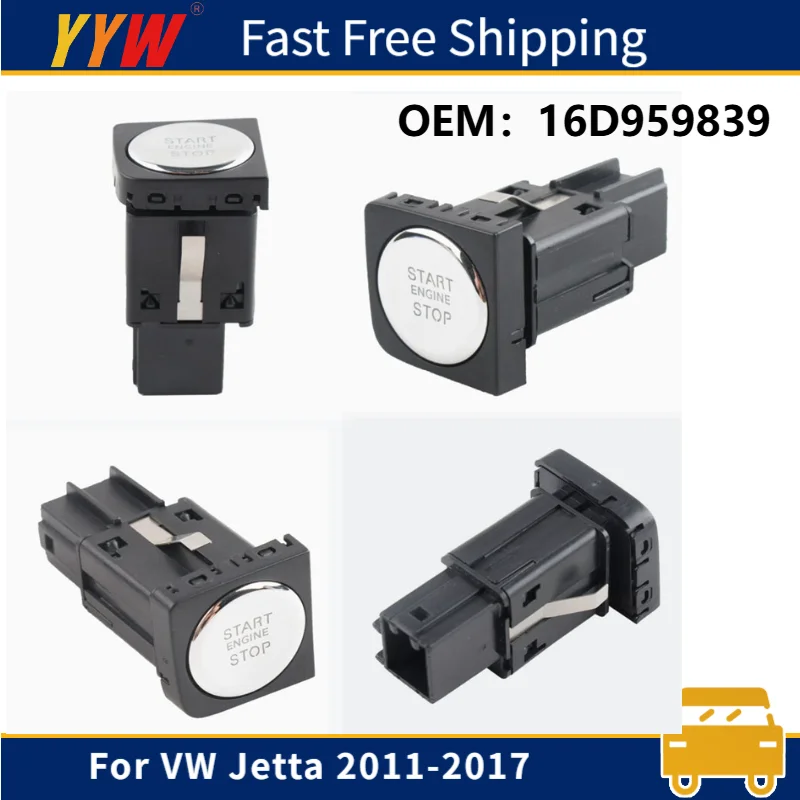 

16D959839 Car Engine Ignition Switch Button For VW Jetta 2011 2012 2013 2014 2015 2016 2017 Durable
