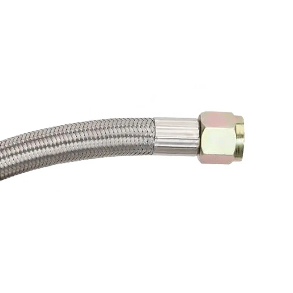 12FT High Pressure Propane Gas Hose 3/8 Female Stainless Steel-Braided Line With 5 Adapters For BBQ Grill for rv Generator
