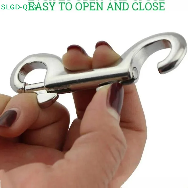 New Stainless Steel Bolt Snap Hooks, Double Ended Snap Clips, Diving Clips, Dog Leash, Key Chain, Horse Tack, Brand New