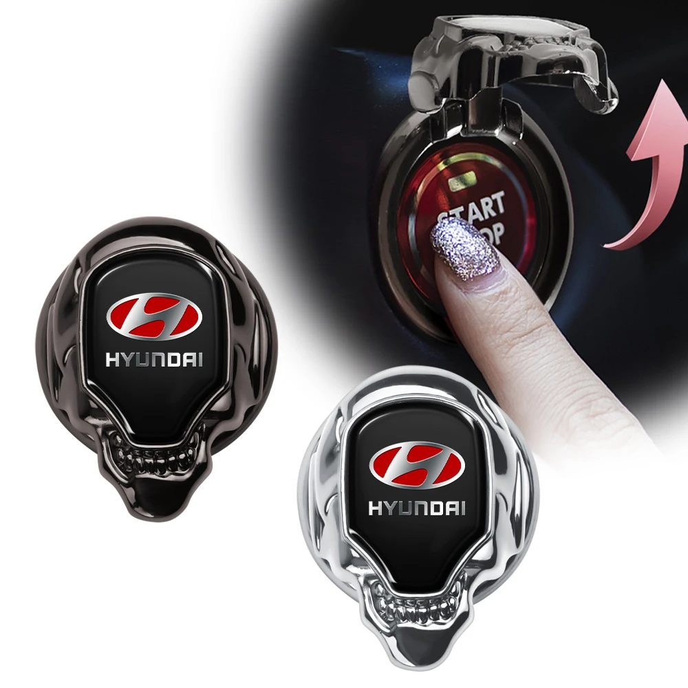 Autocollant de couvercle de Protection du bouton d'arrêt de démarrage du moteur de voiture, accessoire automobile pour Hyundai I20 I30 I40 IX20 IX35 Tucson Solaris Azera