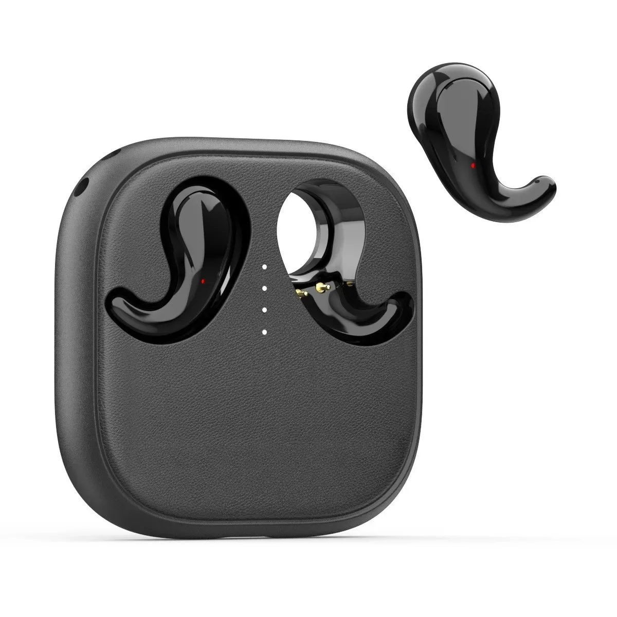 Compact Ultra-Thin Wireless In-Ear Bluetooth Headphones Ergonomic Sleeping Earphones with Convenient USB-C Charging Function