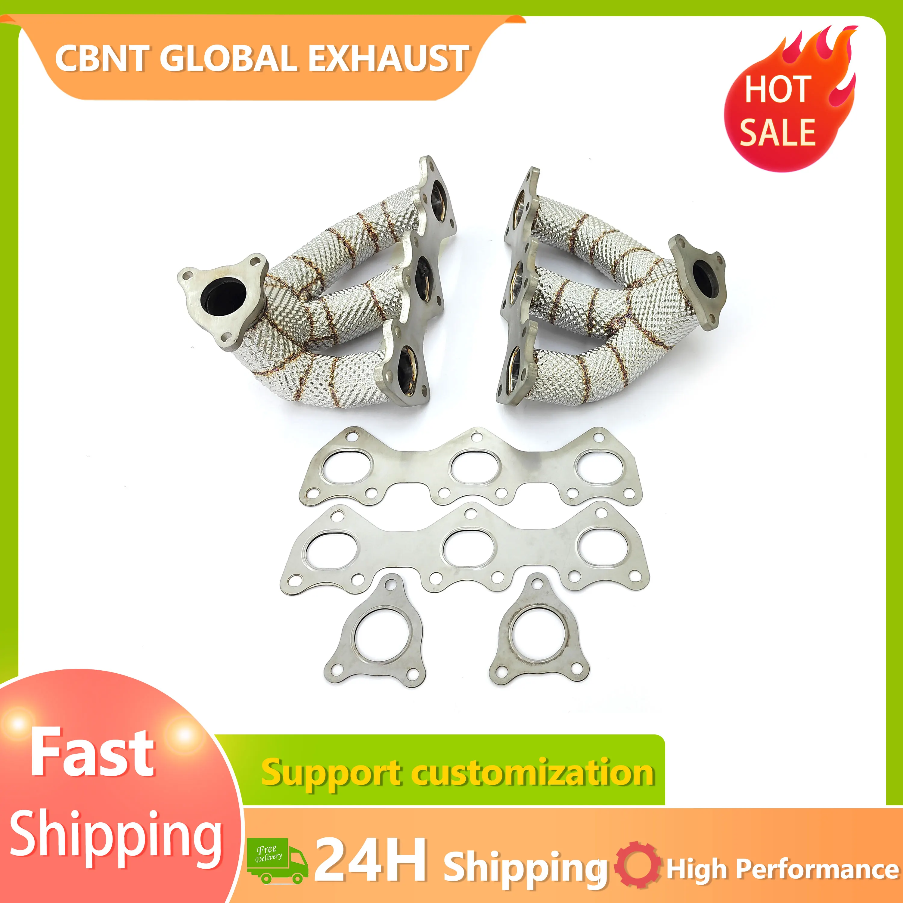 

Выпускные коллекторы CBNT в наличии для Porsche 911 991.2 Carrera/Targa 3.0T с прокладками, коллекторы с термоизоляцией, выхлопные трубы