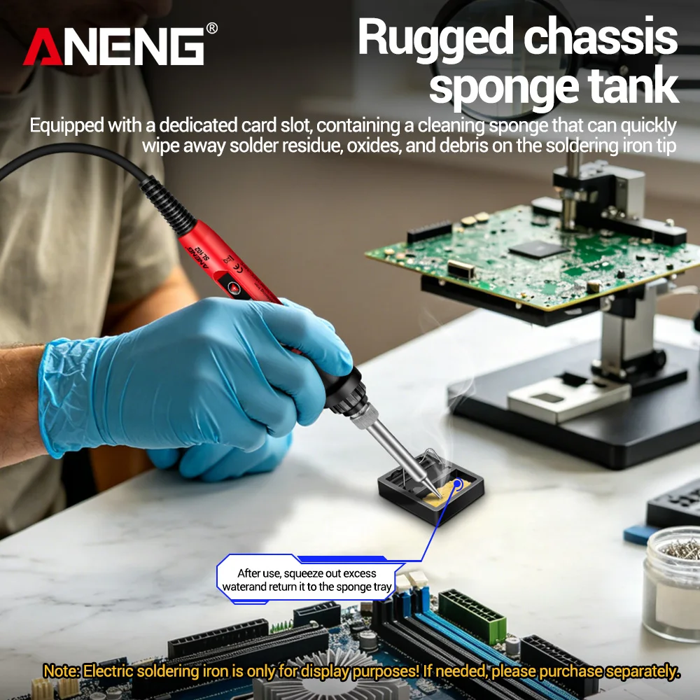 ANENG Soldering Iron Bracket+Sponge 2 IN 1 Electric Soldering Iron Accessories Miniature and Lightweight Electrician Welding