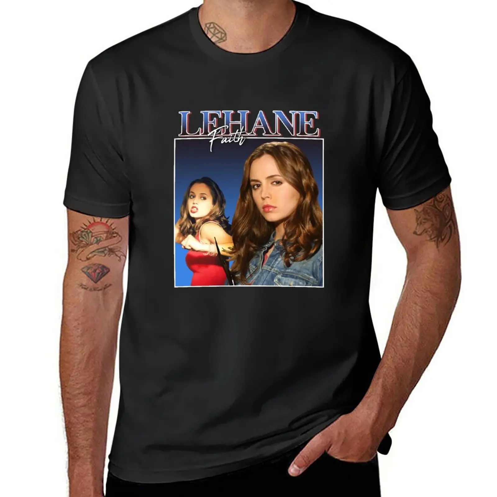 

New Faith Lehane Vintage/Retro Design T-Shirt man clothes funny t shirt Men's t-shirts