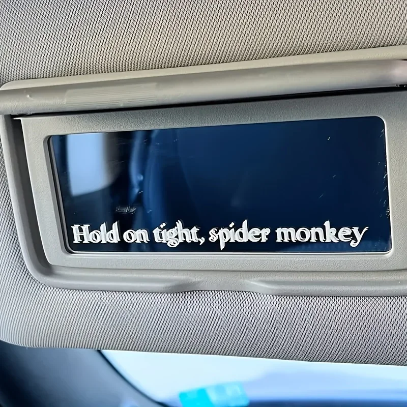 Hold On Tight Spider Monkey Vinyl Sticker Waterproof Decal for Car Rearview Mirror Window Laptop Home Decor