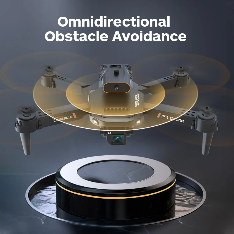 P7 Drone Dual Camera 8K HD Aerial Photography Obstacle Avoidance Quadcopter RC Aircraft Unmanned Aerial Vehicle with 1 Battery