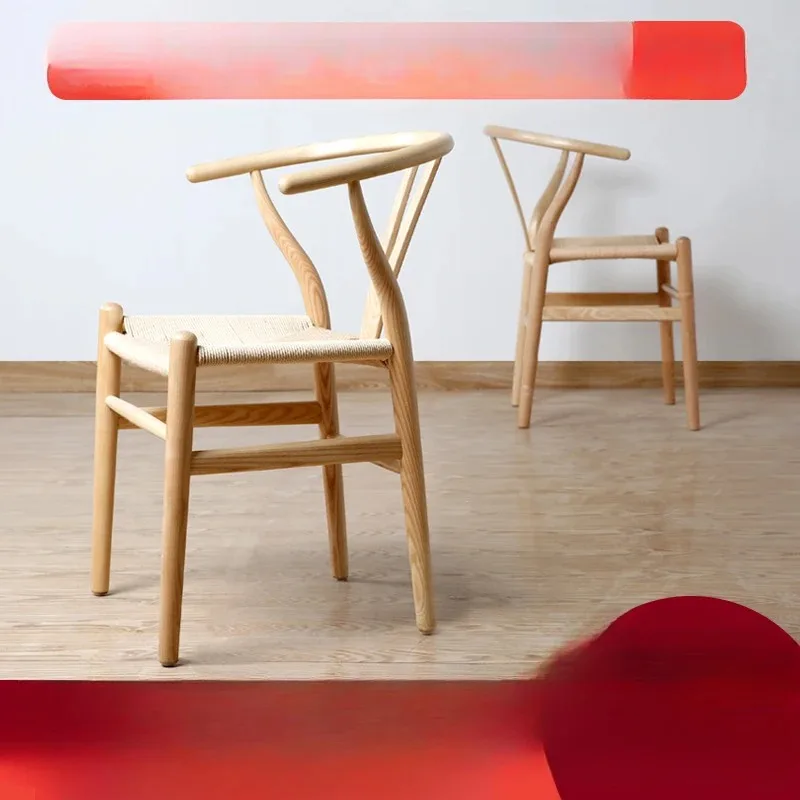 

Y Chair Solid Wood Nordic Simple Modern Dining Chair Backrest Household Wood Chair