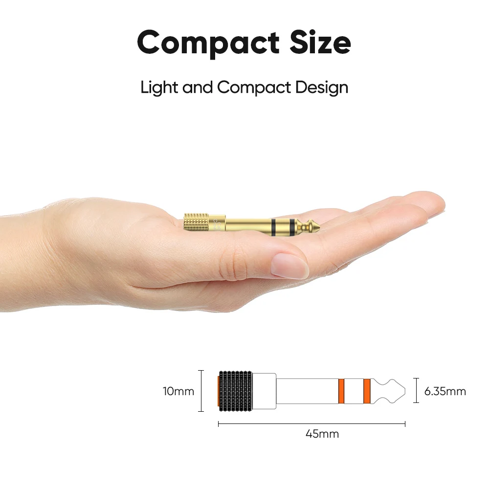 10 قطعة 6.35 مللي متر ذكر إلى 3.5 مللي متر أنثى سماعة موصل مكبر للصوت محول الصوت ل ميكروفون مكبرات الصوت الغيتار جاك 6.35